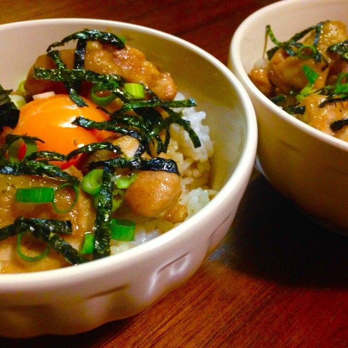 フライパンひとつで！鶏肉丼ぶり♪